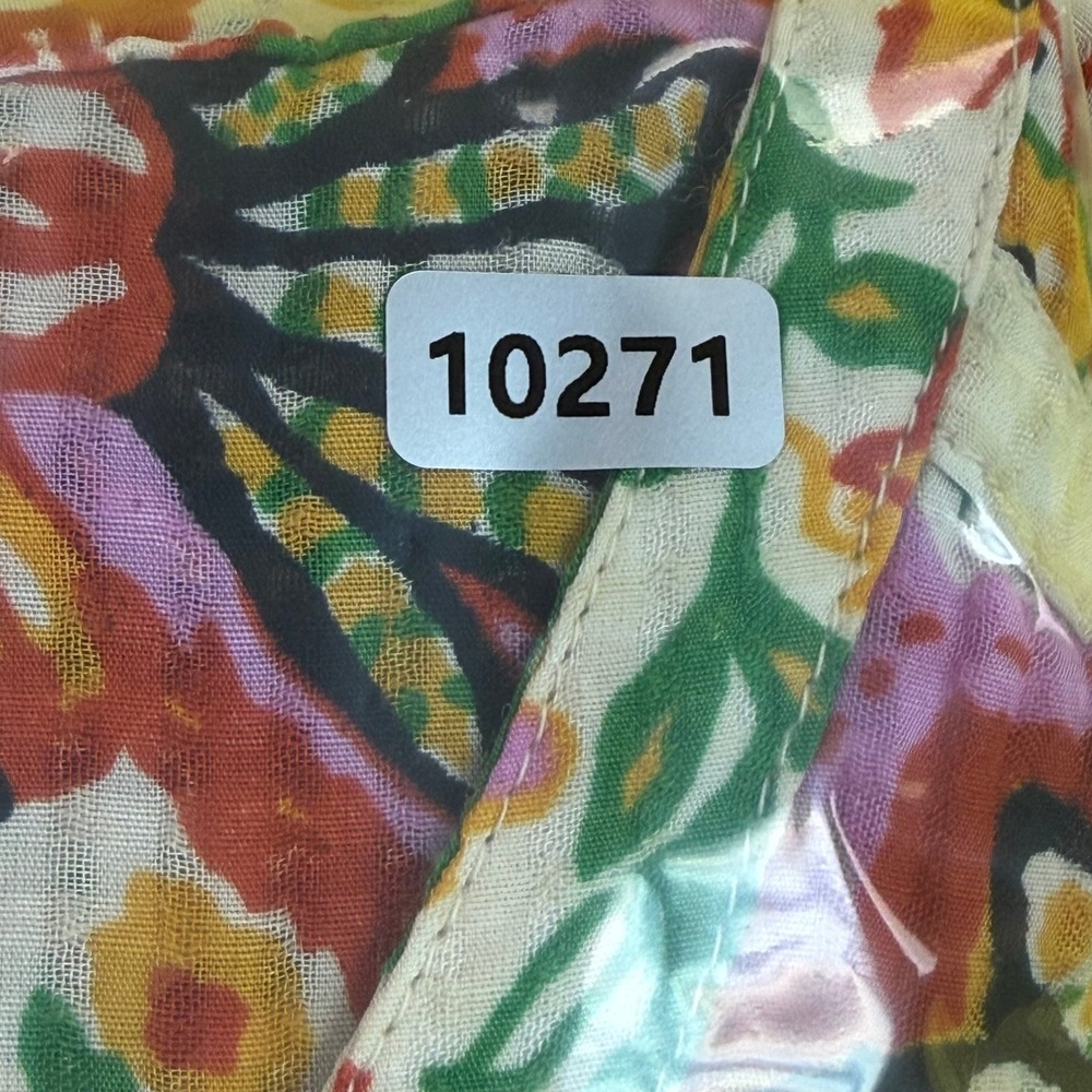 ba&sh Paisley Floral Maxi Dress Multicolor V-Neck Button Front Tiered Size M - Picture 10 of 10